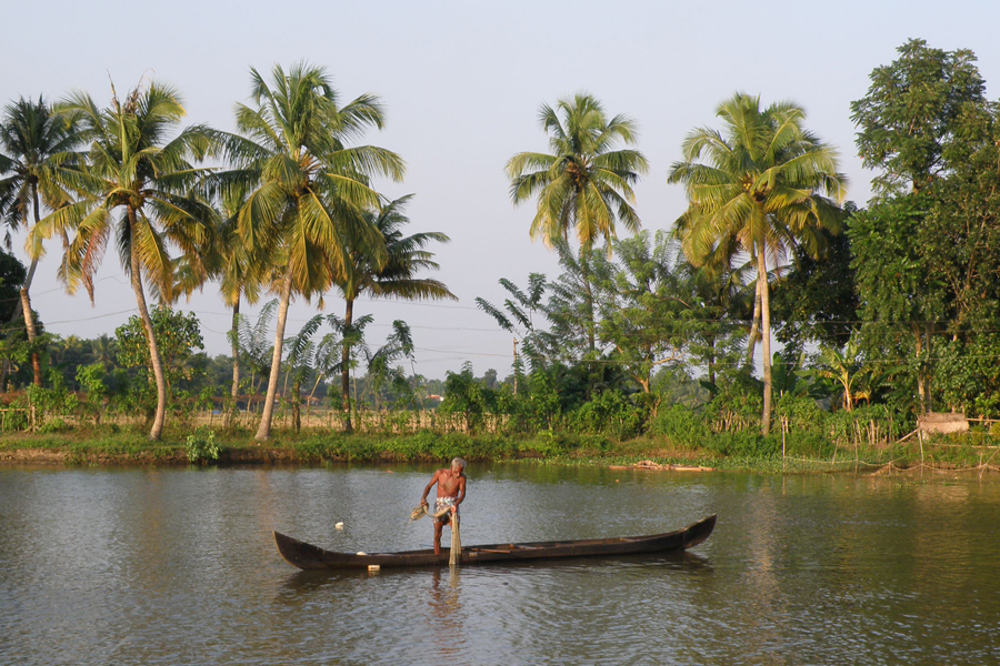 Vembanand Lake the backwaters of Kerala