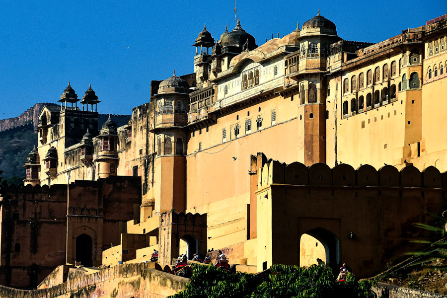 Amber Fort with Elephants