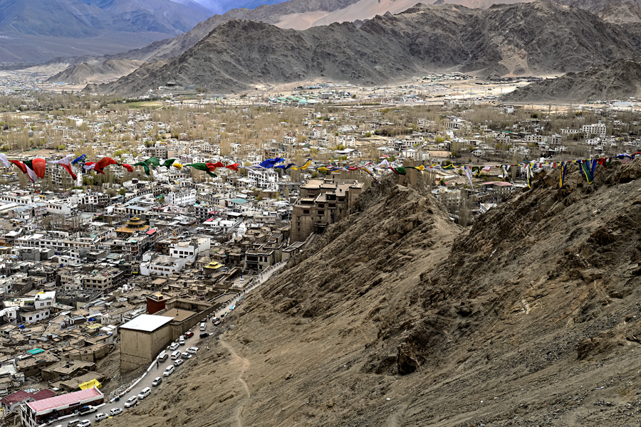 View of Leh Town from Leh Palace